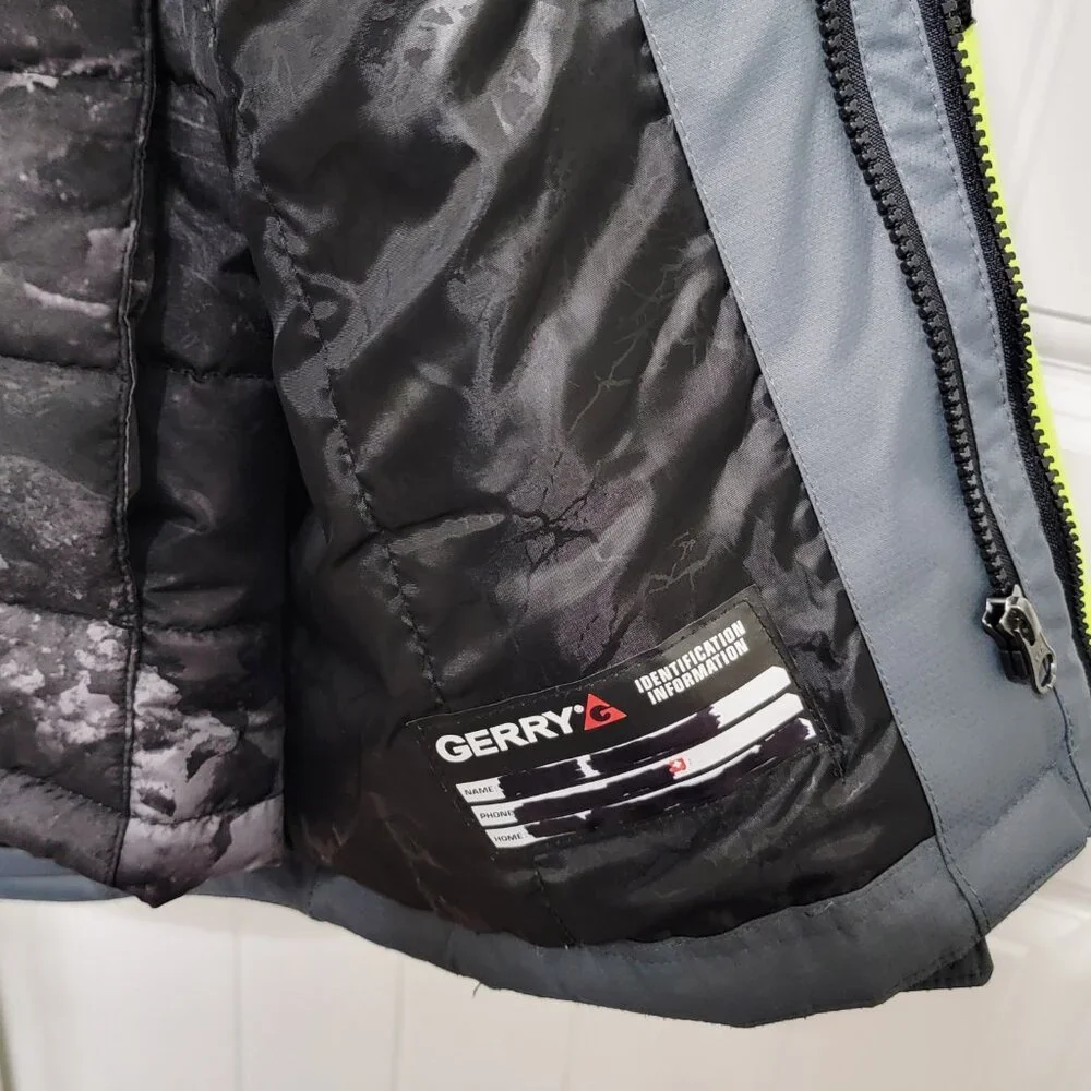 Gerry Boys Size Large 14/16 Winter Snow 2 in 1 Coat Jacket Gray Black EUC - Picture 10 of 14